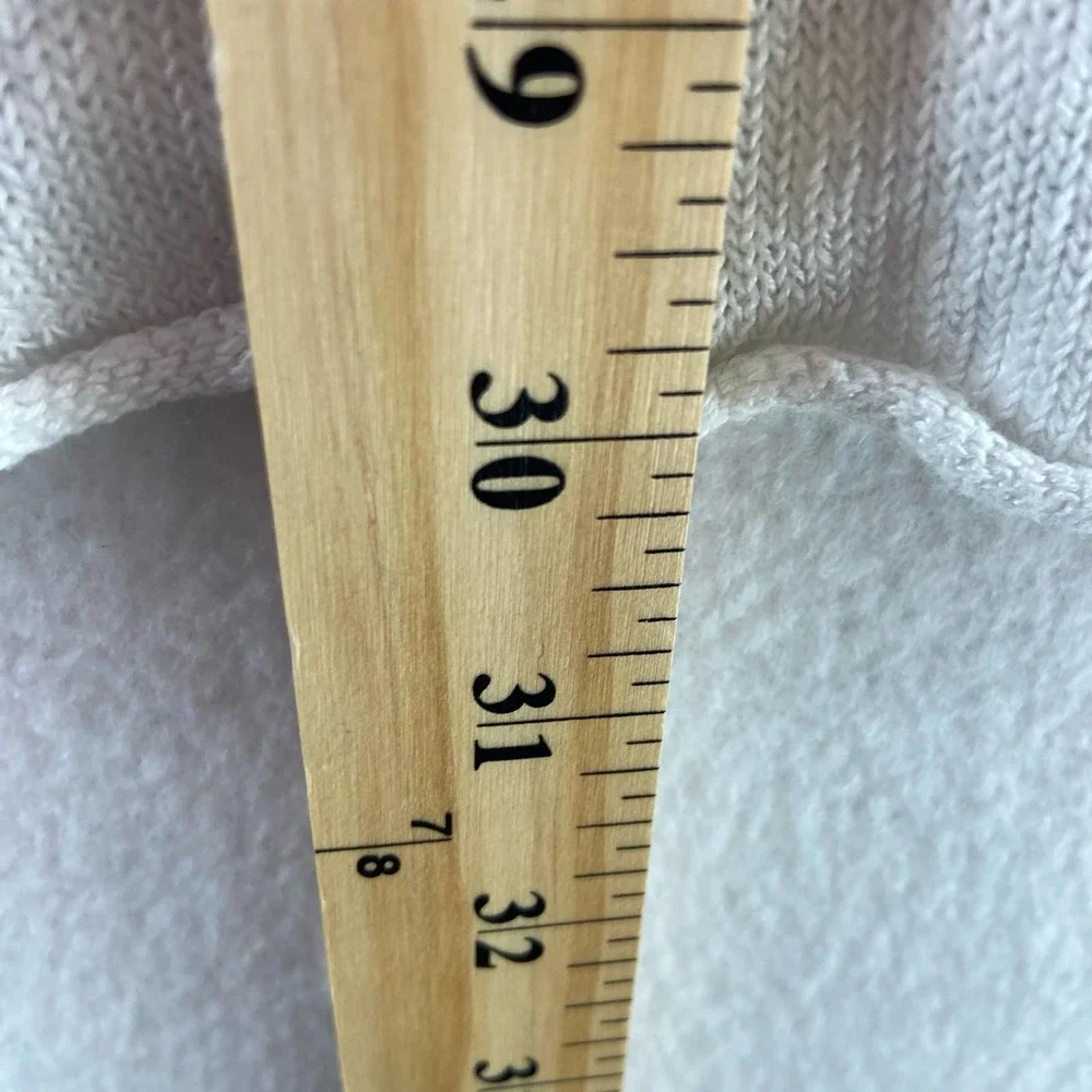 Eileen Fisher White Organic Linen Open Front Cardigan Size Medium - Picture 4 of 6